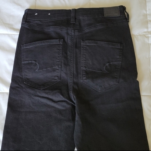 American Eagle AEO Curvy Highest Rise Jegging Black Women's 6 Next Level Stretch - Picture 5 of 11
